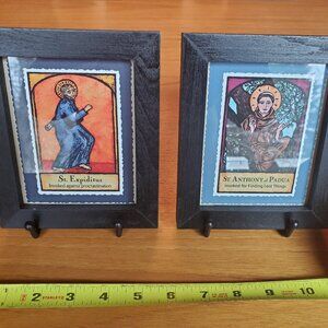 Whimsical Framed Prints of Patron Saints